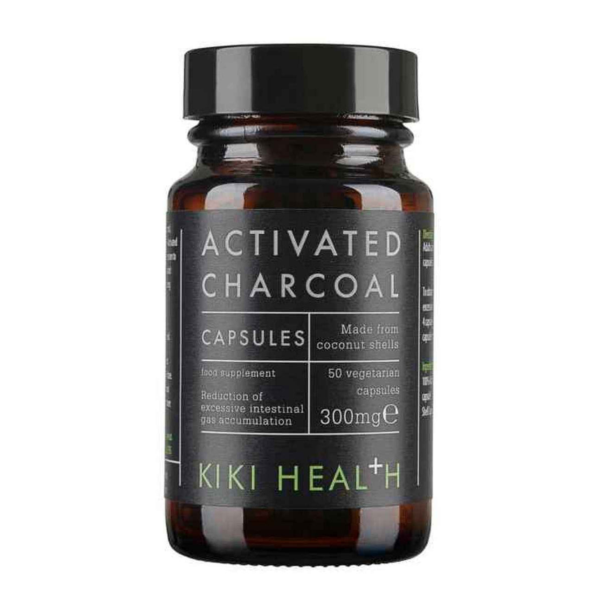 Activated Charcoal 50 Vegicaps - Kiki Health - Food Supplement - Eco Natural Products