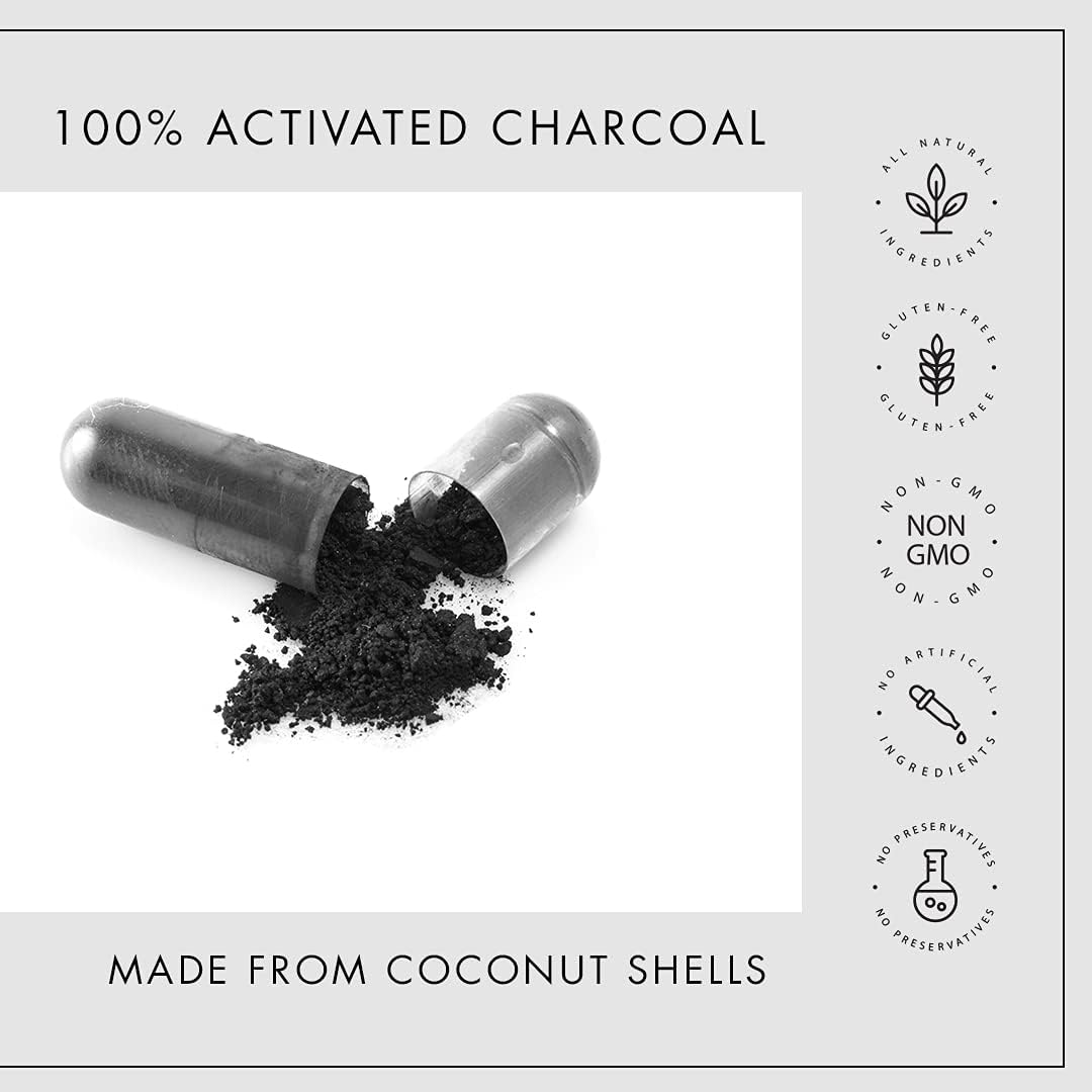 Activated Charcoal 50 Vegicaps - Kiki Health - Food Supplement - Eco Natural Products