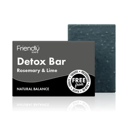 Activated Charcoal Detox Bar Soap 95g - Friendly Soap - Bar Soap - Eco Natural Products