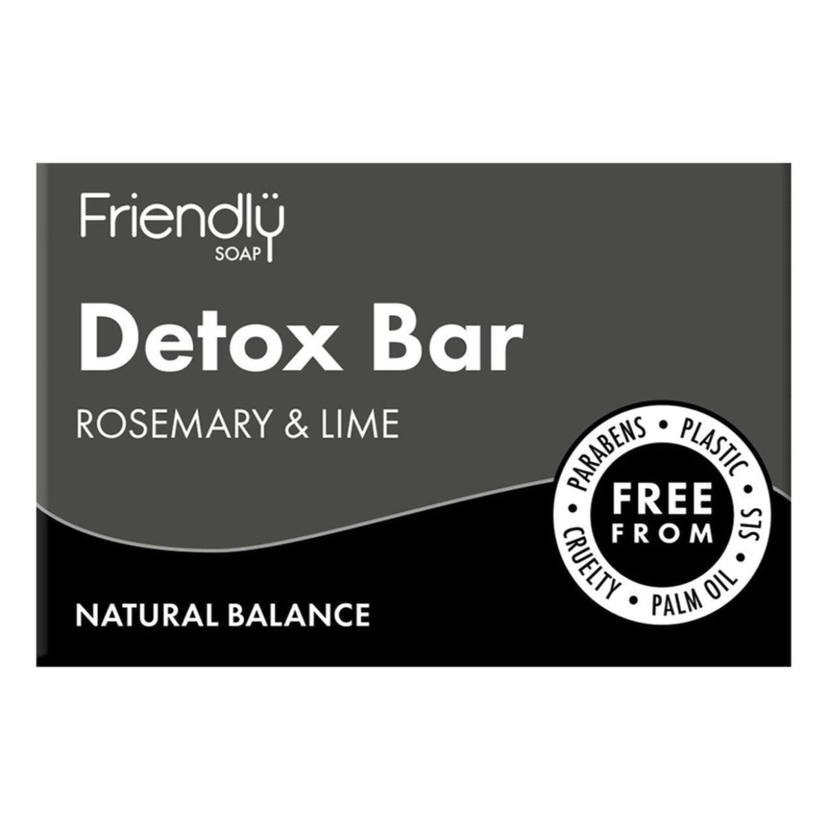 Activated Charcoal Detox Bar Soap 95g - Friendly Soap - Bar Soap - Eco Natural Products