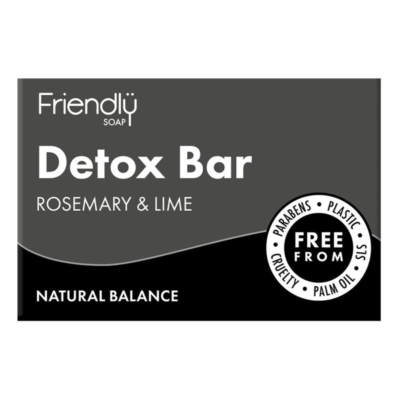 Activated Charcoal Detox Bar Soap 95g - Friendly Soap - Bar Soap - Eco Natural Products