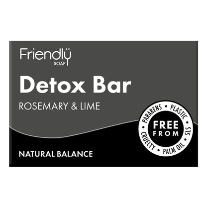 Activated Charcoal Detox Bar Soap 95g - Friendly Soap - Bar Soap - Eco Natural Products