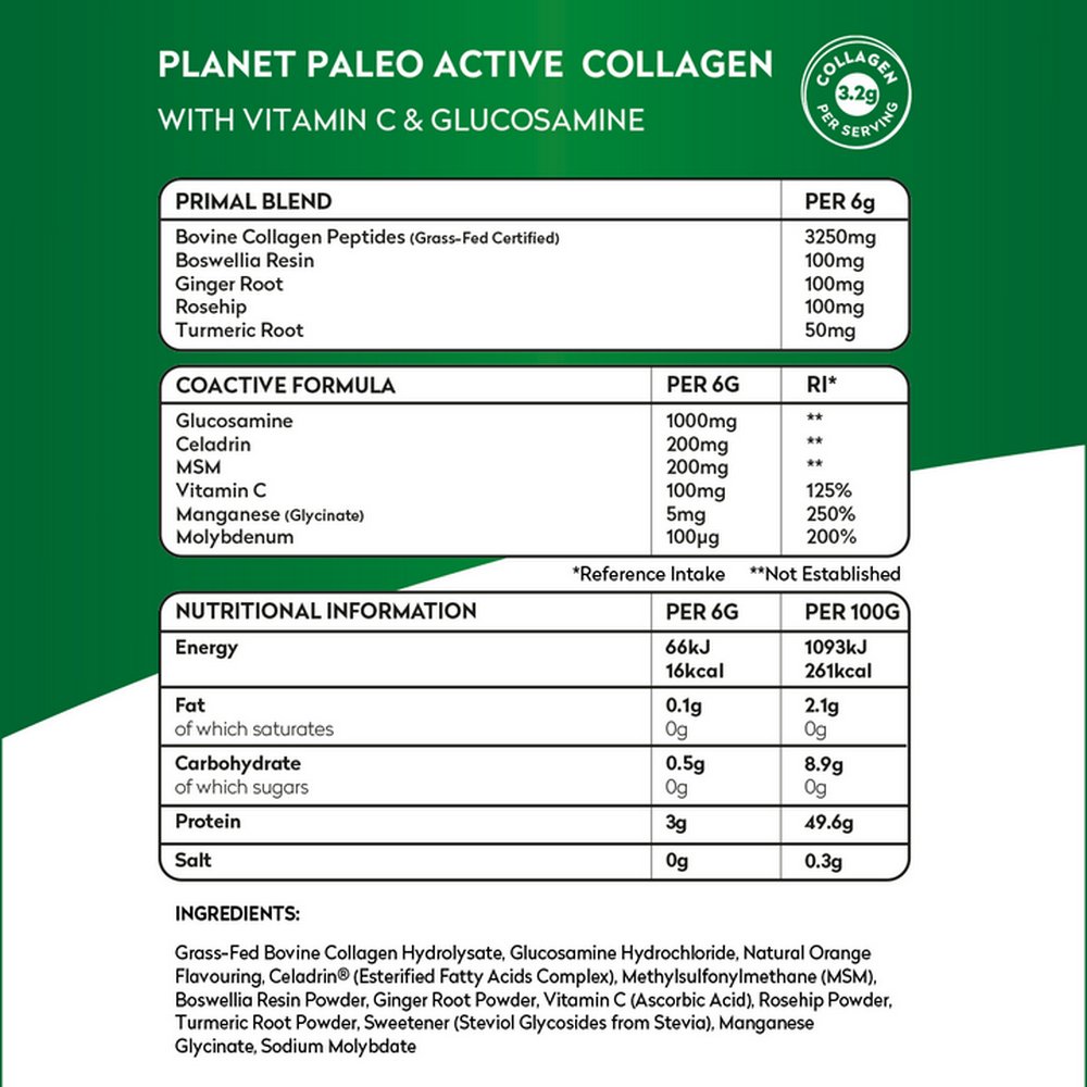 Active Collagen 210g - Planet Paleo - Food Supplement - Eco Natural Products