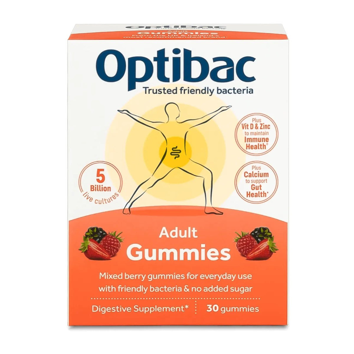 Adult Gummies 30's BBE 01.02.2025 - Optibac Probiotics - Digestive Supplements - Optibac Probiotics