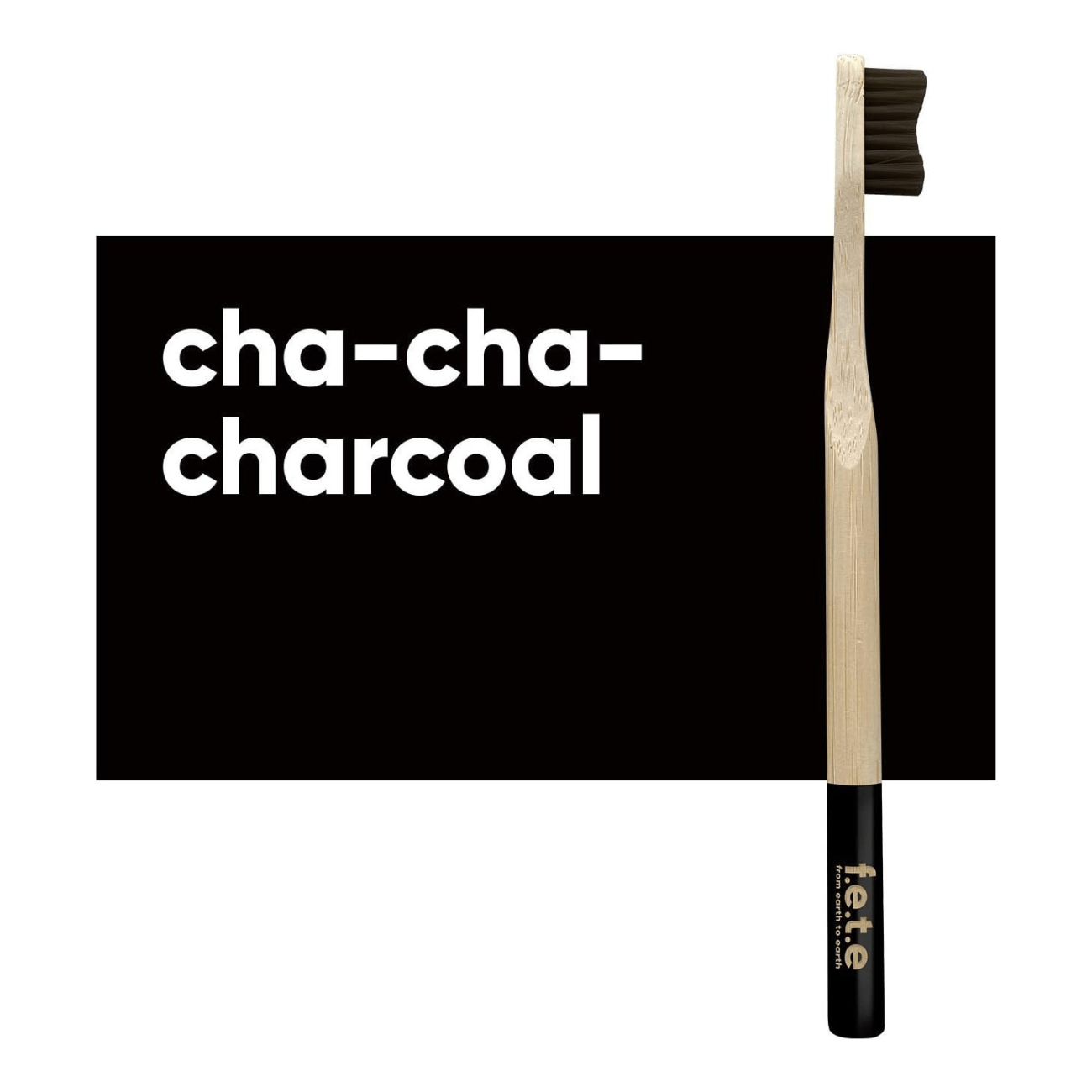 Adult Toothbrush Charcoal Medium - f.e.t.e - Toothbrushes - Eco Natural Products