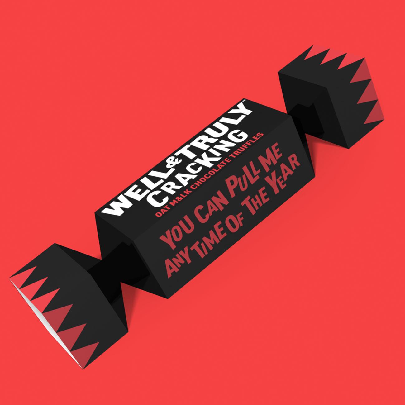 Oat M&lk Chocolate Truffles Christmas Cracker 100g