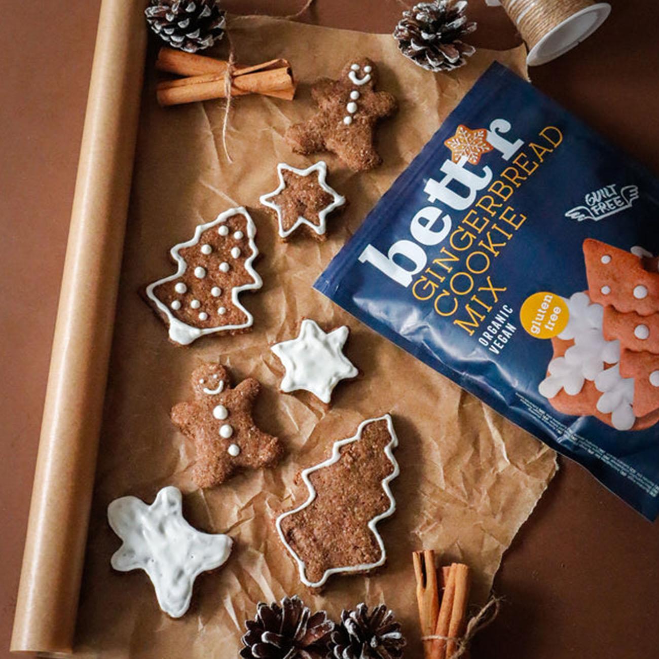 Organic Gingerbread Cookie Christmas Mix 350g