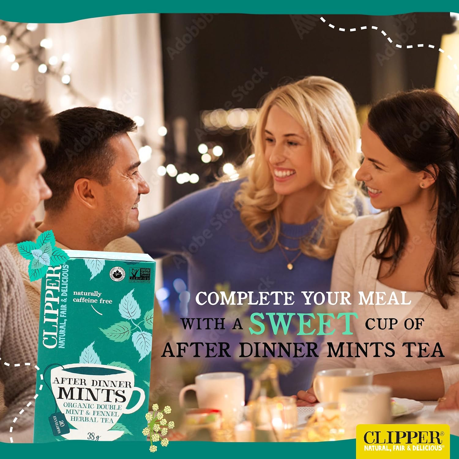 After Dinner Mints, Double Mint Infusion 20 Bags - Eco Natural Products - Clipper - Infusion