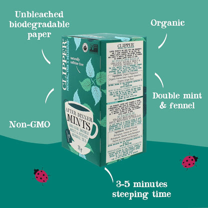 After Dinner Mints, Double Mint Infusion 20 Bags - Clipper - Infusion - Eco Natural Products