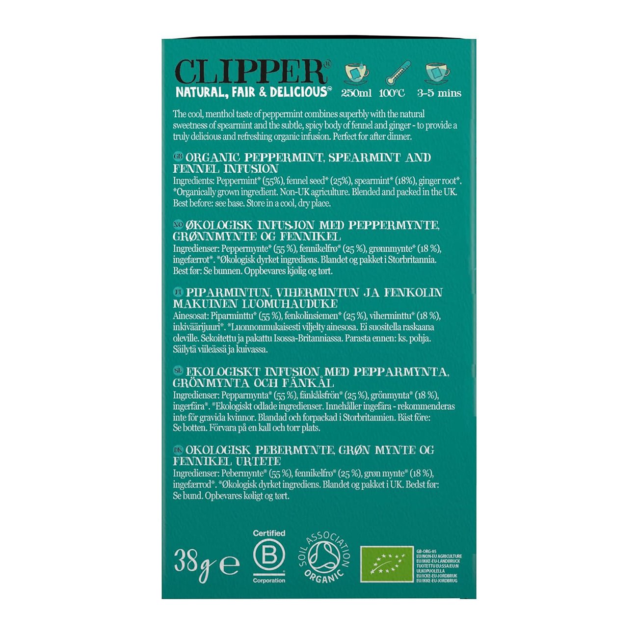 After Dinner Mints, Double Mint Infusion 20 Bags - Clipper - Infusion - Eco Natural Products