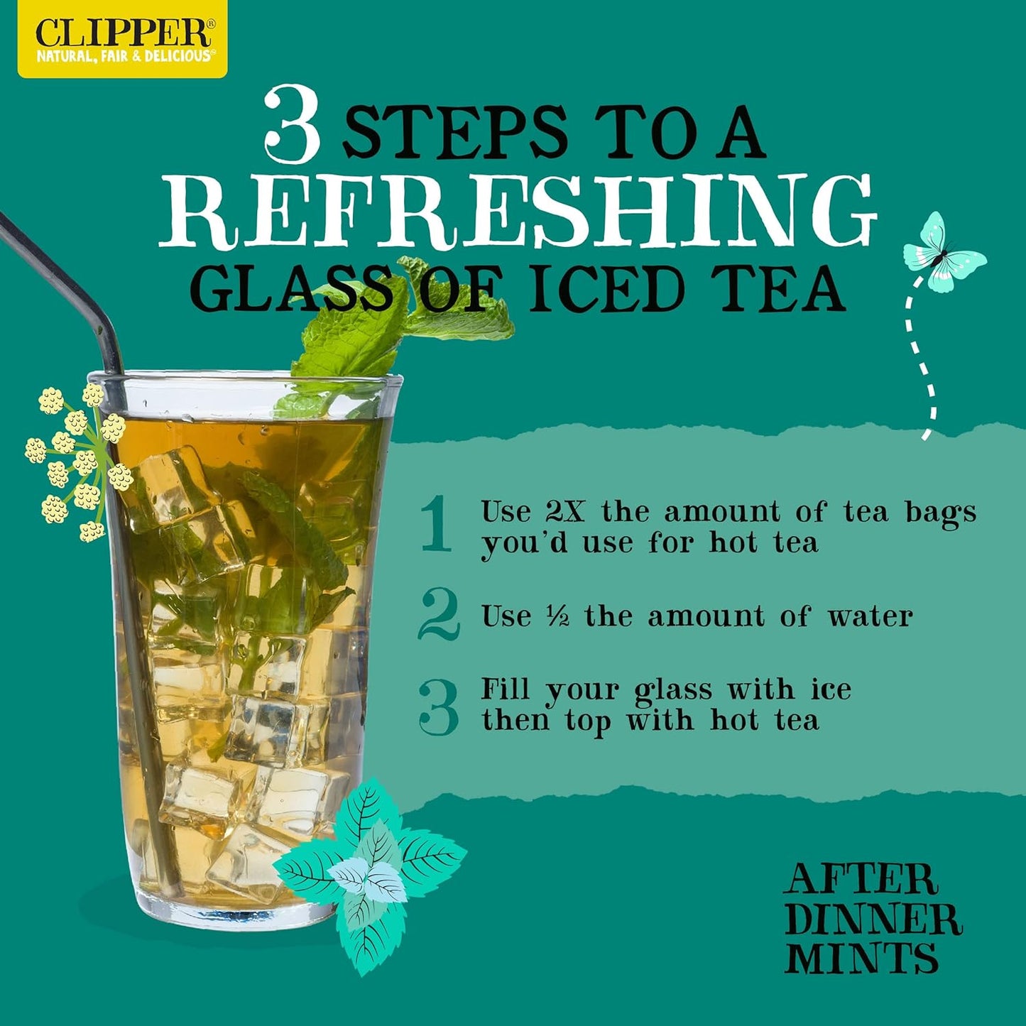 After Dinner Mints, Double Mint Infusion 20 Bags - Clipper - Infusion - Eco Natural Products