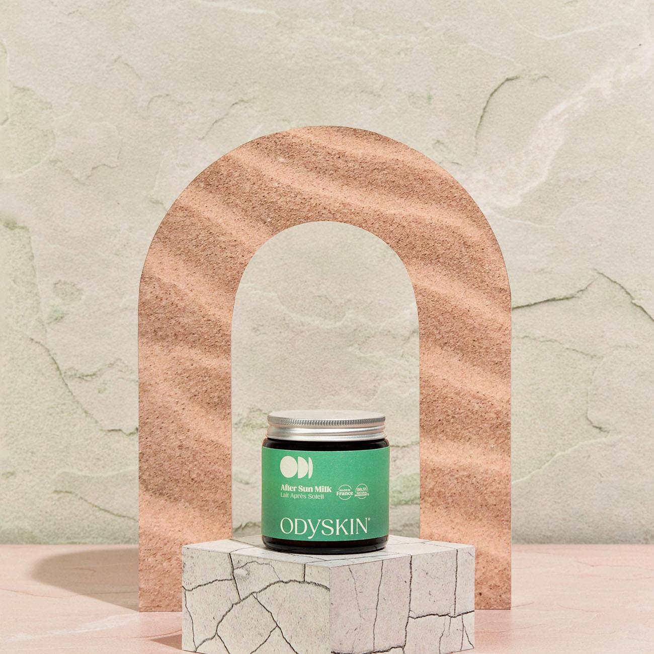 Odyskin sustainable after sun with plastic-free and compostable packaging