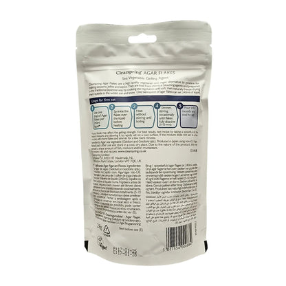 Agar Flakes Sea Vegetables Gelling Agent 28g - Clearspring - Cooking Starch - Clearspring