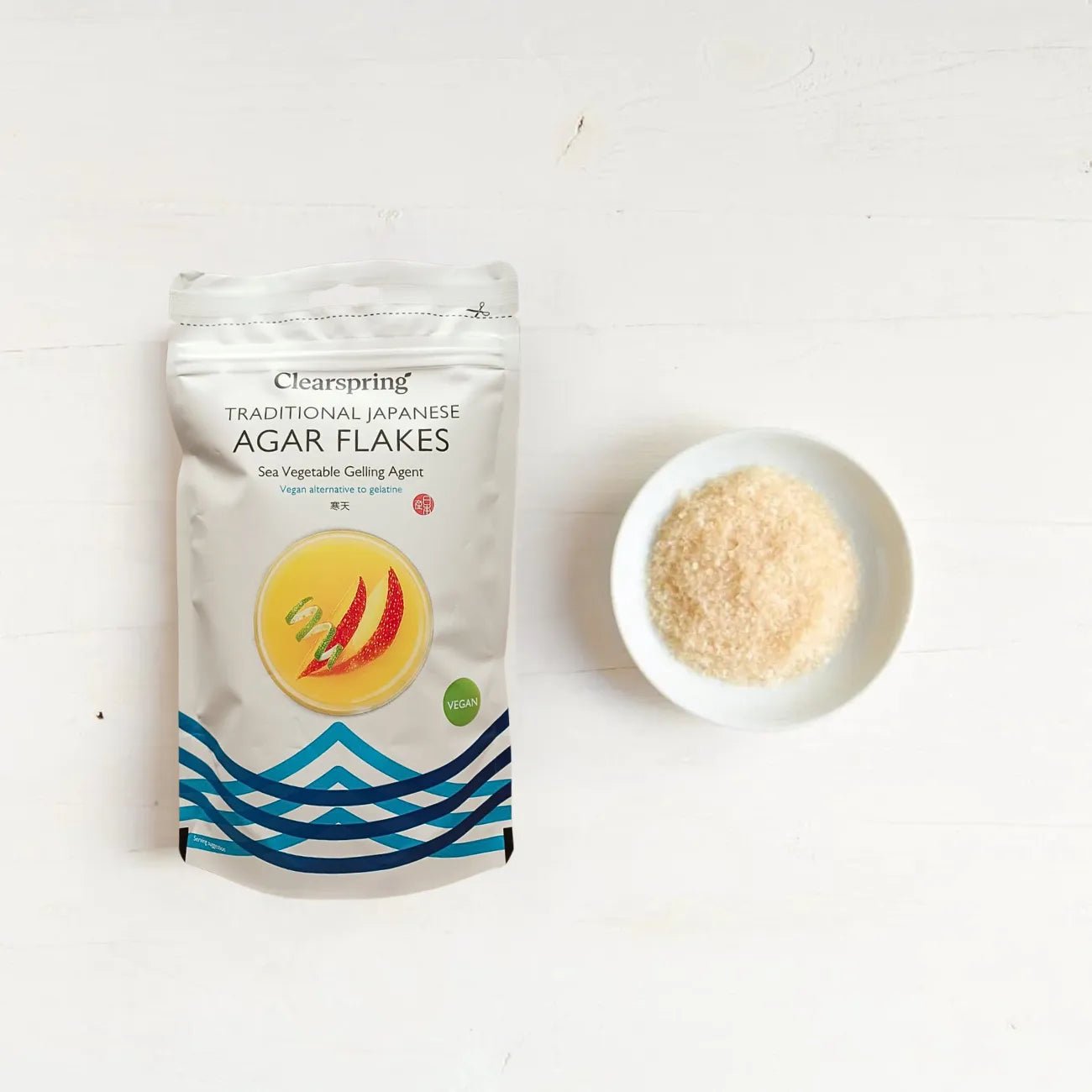 Agar Flakes Sea Vegetables Gelling Agent 28g - Clearspring - Cooking Starch - Clearspring