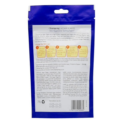 Agar Flakes Sea Vegetables Gelling Agent 28g - Clearspring - Sea Vegetables Gelling Agent - Eco Natural Products