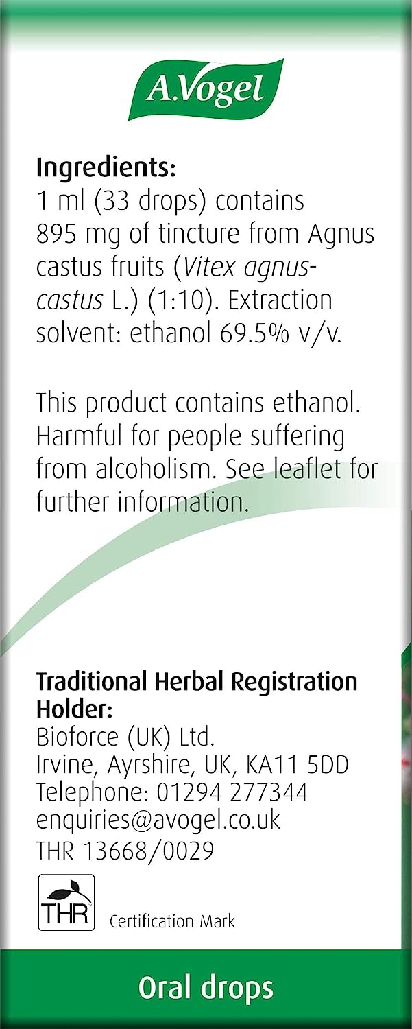 Agnus Castus Tincture Drops 50ml - A. Vogel - Herbal Supplements - Eco Natural Products