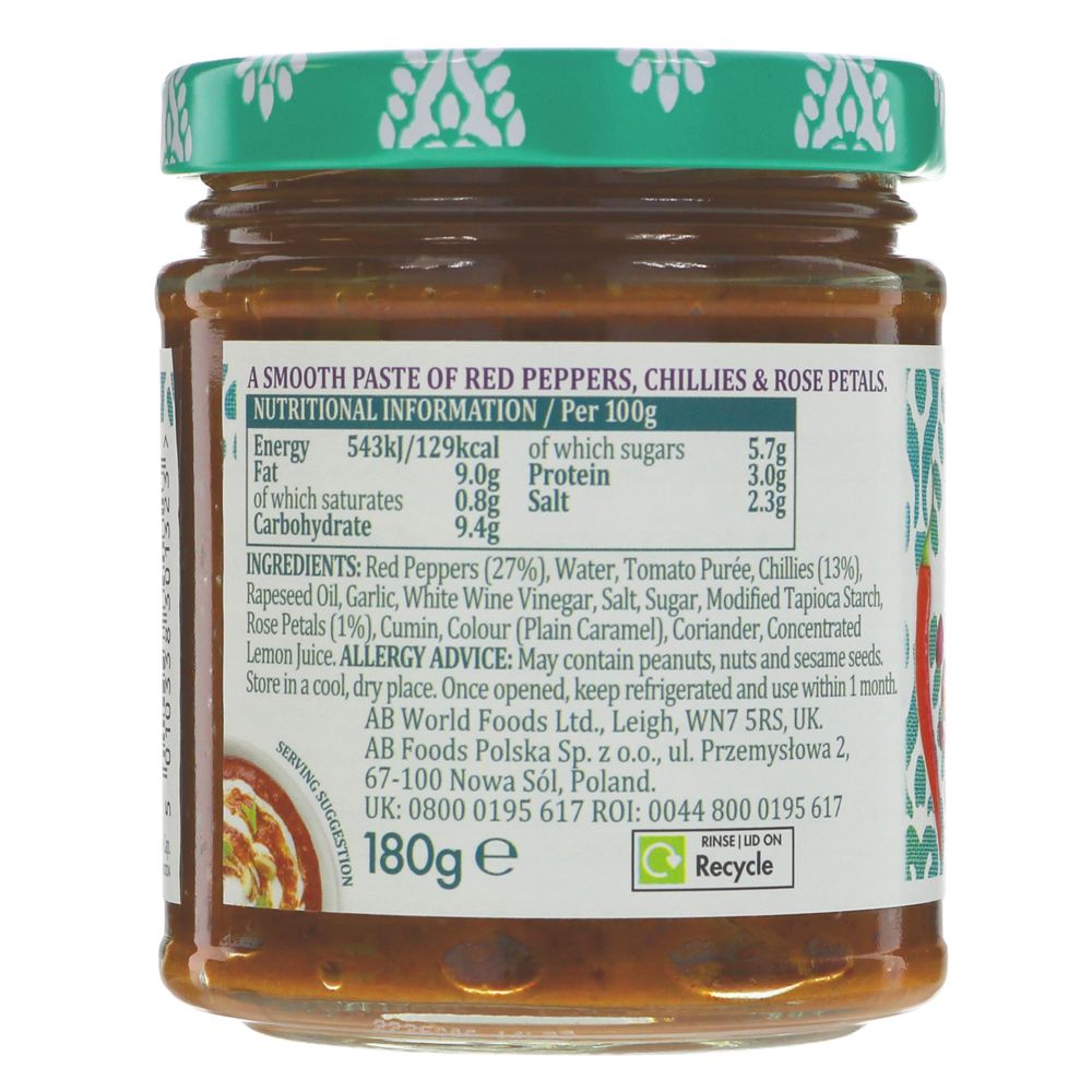 Al Fez Rose Harissa 180g - Eco Natural Products - Al`Fez - Pasta Sauce