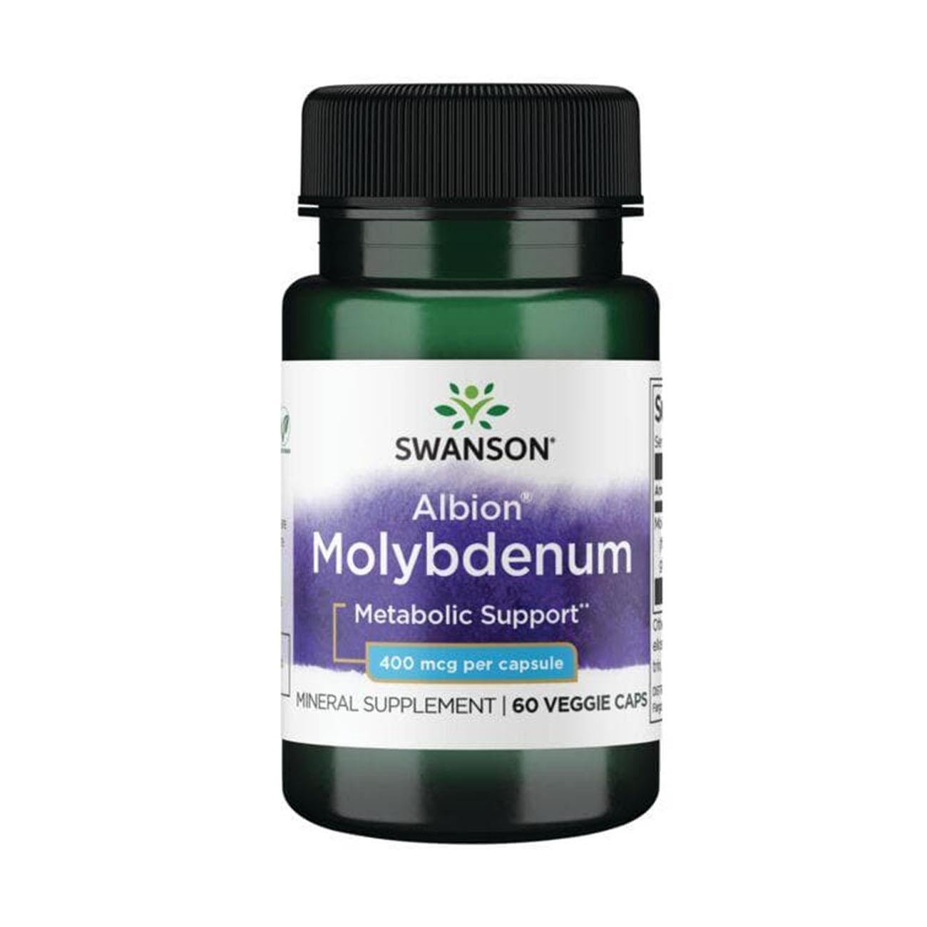 Albion Molybdenum 400mcg 60 vcaps - Swanson - Supplement - Eco Natural Products