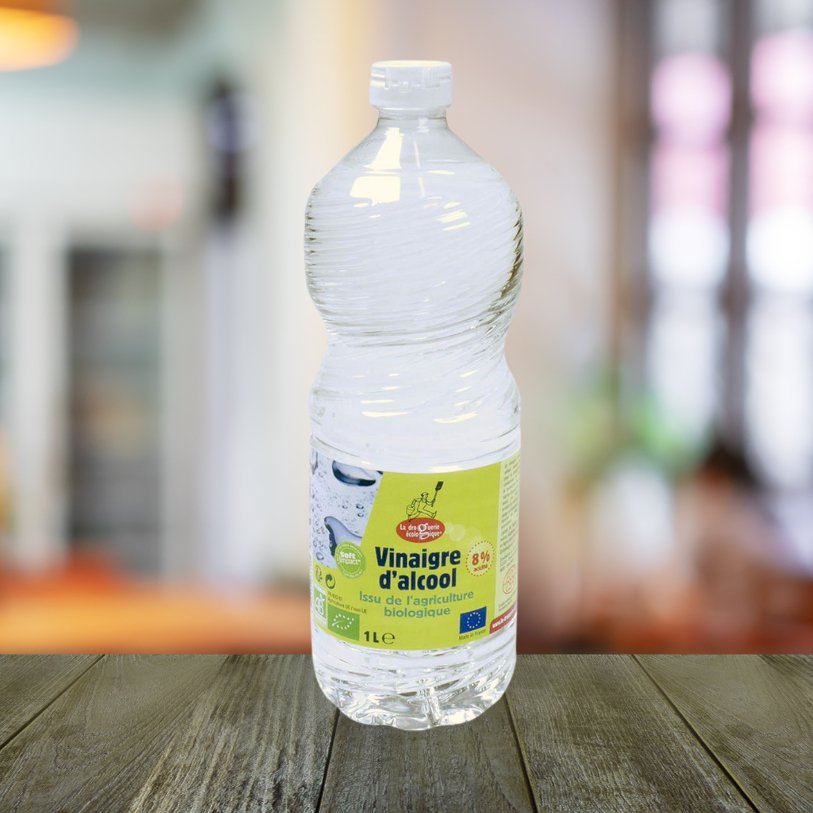 Alcohol Vinegar 8% 1L - La Droguerie Ecologique - Alcohol Vinegar - Eco Natural Products