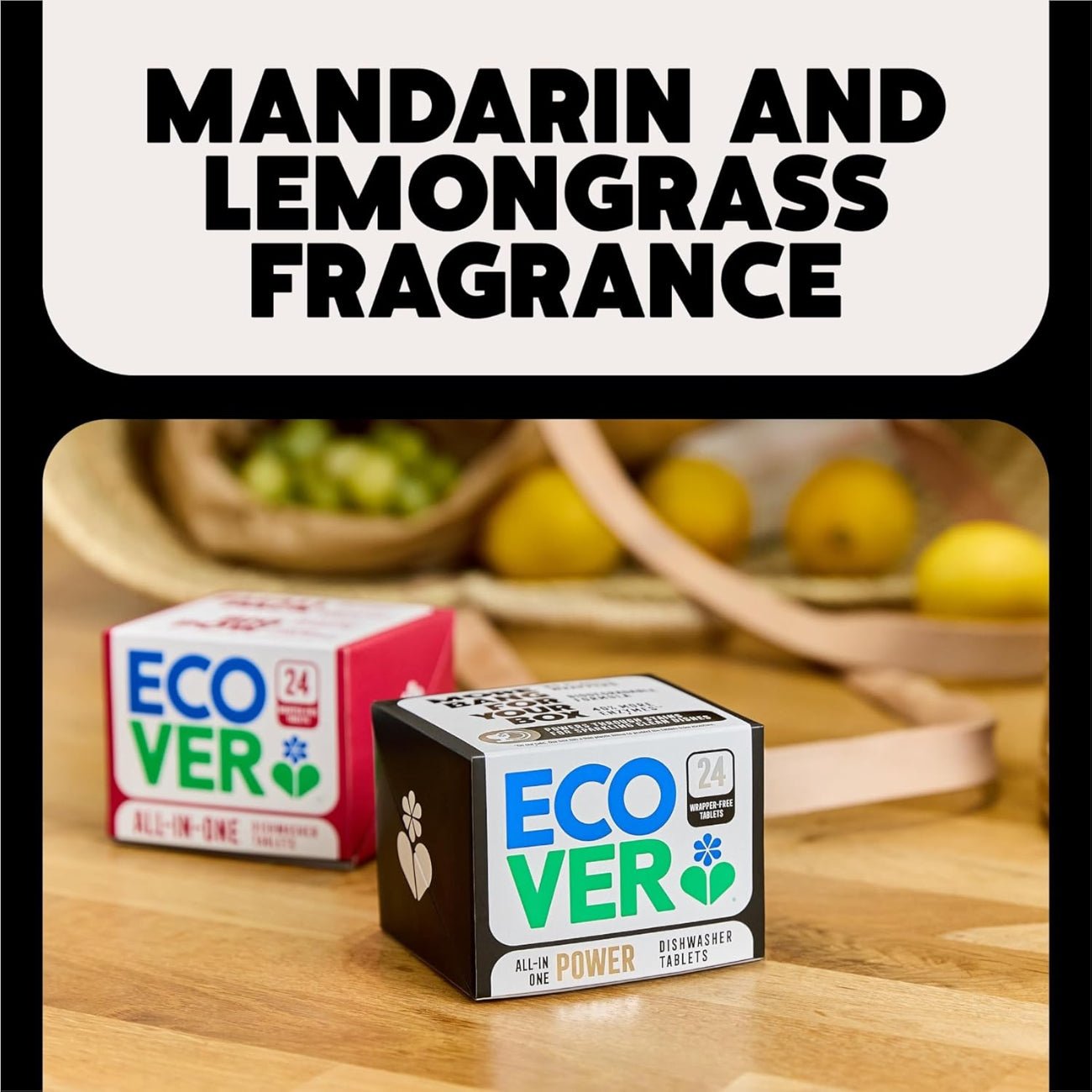 All in One Dishwasher Tablets 24's - Ecover - Dish Detergent & Soap - Eco Natural Products