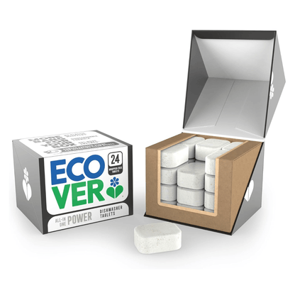 All in One Dishwasher Tablets 24's - Ecover - Dish Detergent & Soap - Eco Natural Products