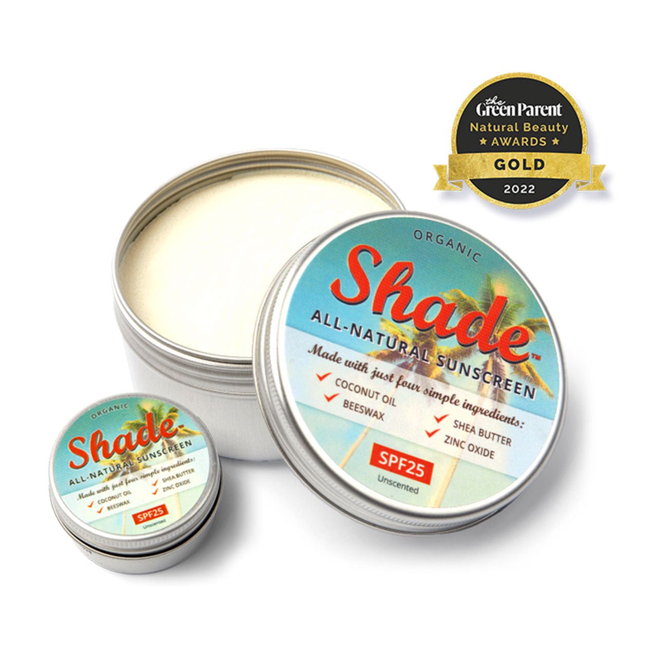 All - Natural Sunscreen SPF25 100ml - Shade - Sunscreen - Eco Natural Products