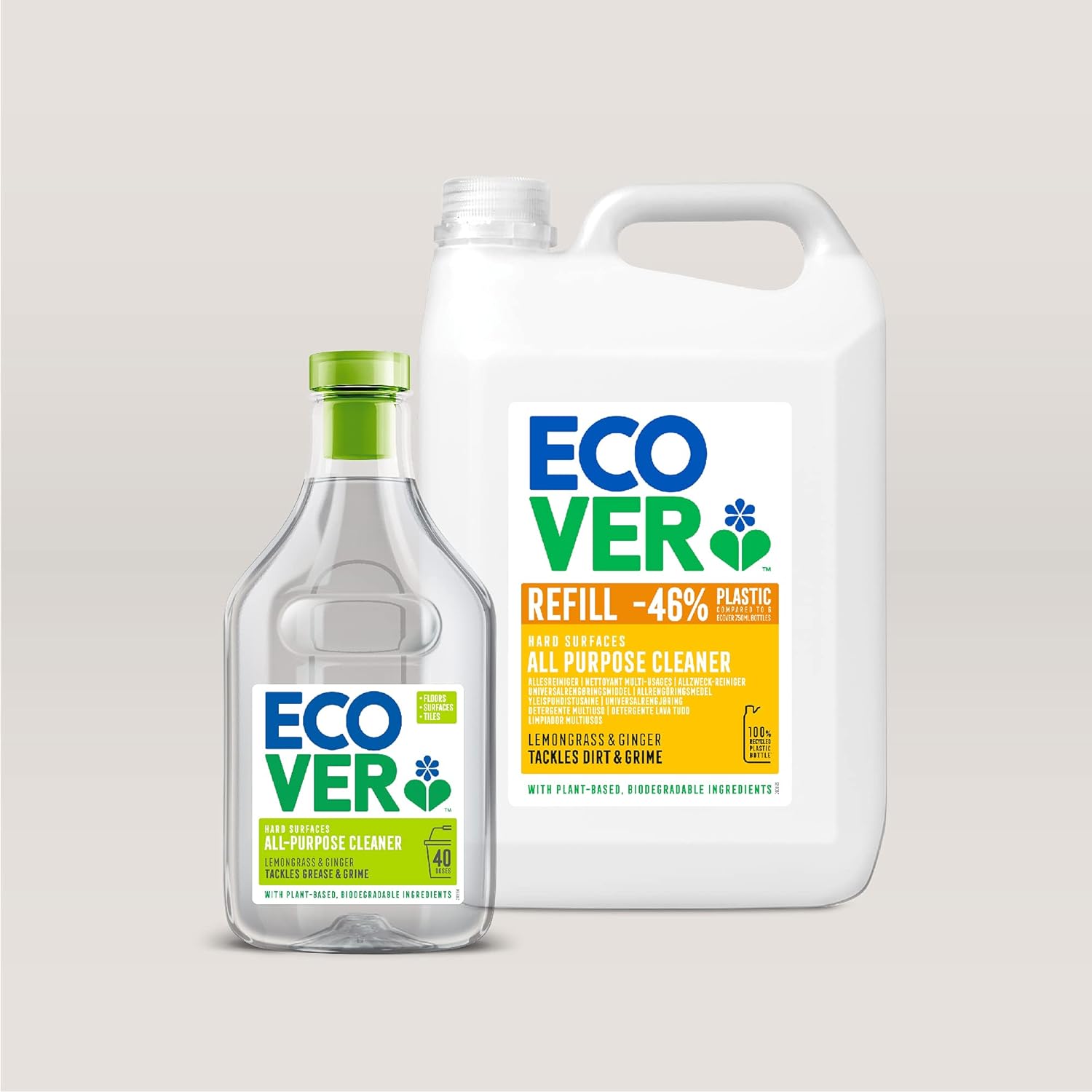 All - Purpose Lemongrass and Ginger Cleaner 1000ml - Eco Natural Products - Ecover - Cleaner