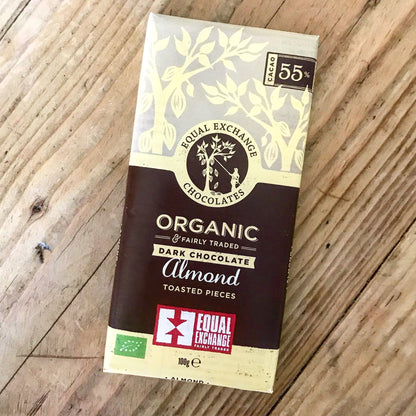 Almond Dark Chocolate Bar 100g - Equal Exchange - Chocolate - Eco Natural Products