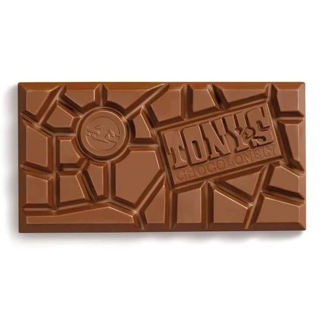 Almond Honey Nougat Milk Chocolate Bar 180g - Eco Natural Products - Tony's Chocolonely - Chocolate Bar