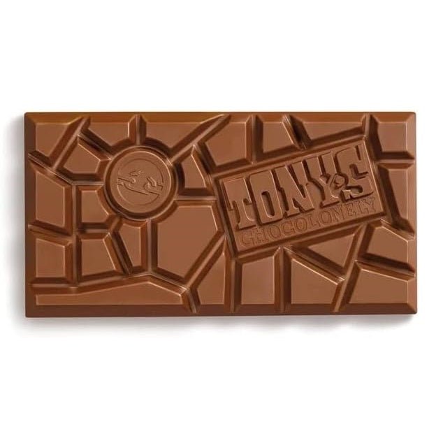 Almond Honey Nougat Milk Chocolate Bar 180g - Tony's Chocolonely - Chocolate Bar - Eco Natural Products