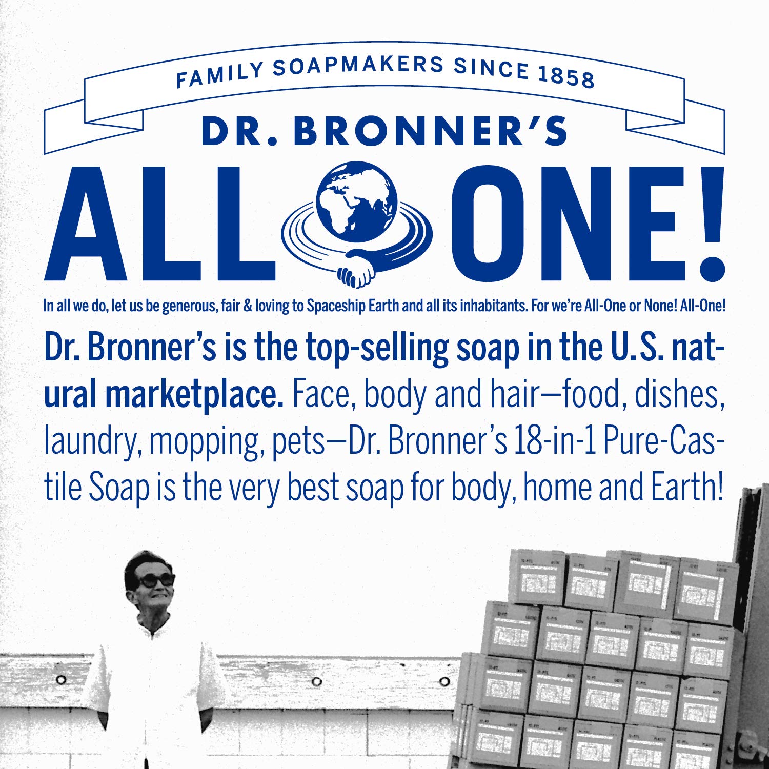 Almond Pure - Castile Bar Soap 140g - Eco Natural Products - Dr. Bronner - Bar Soap