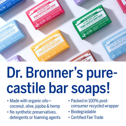 Almond Pure - Castile Bar Soap 140g - Dr. Bronner - Bar Soap - Eco Natural Products