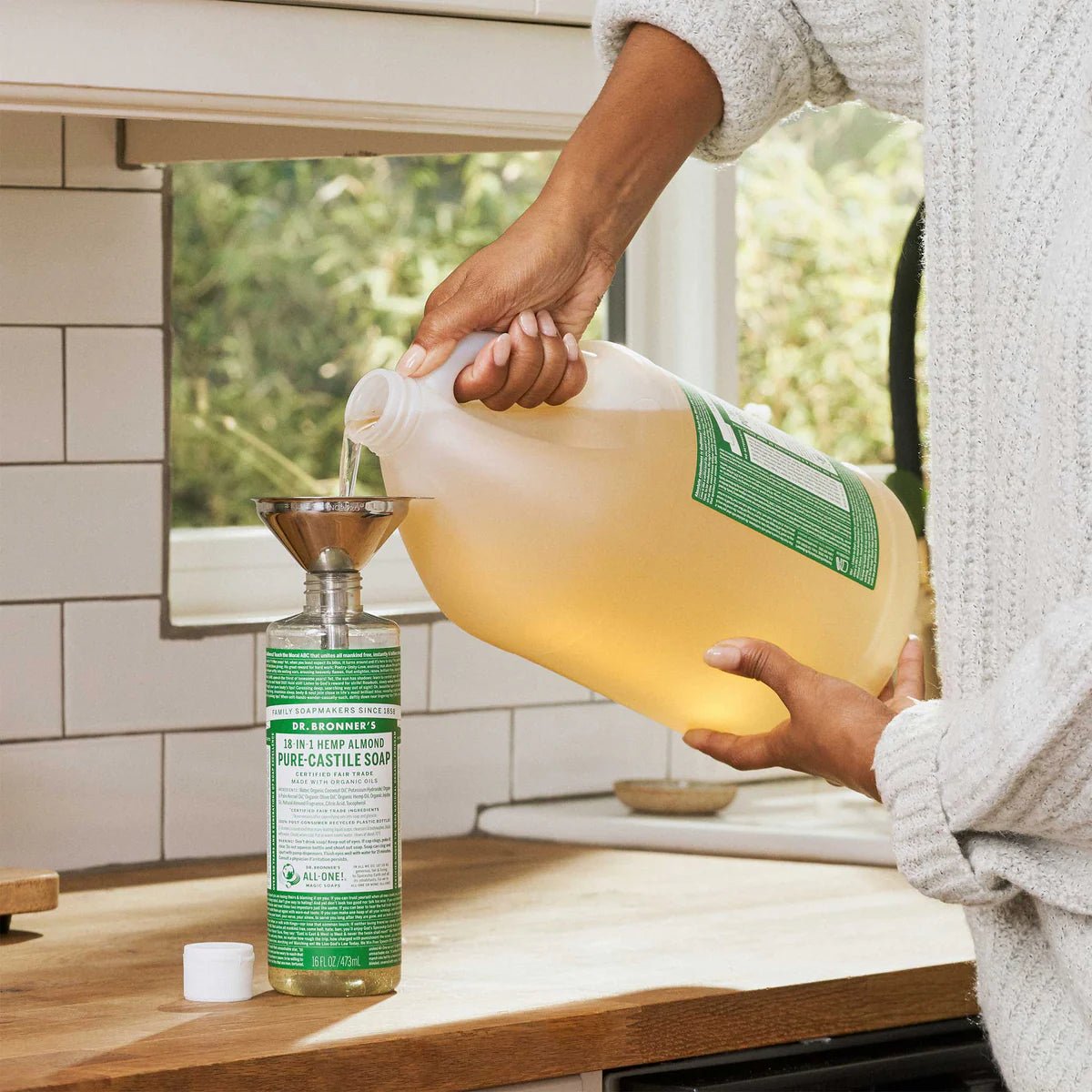 Almond Pure - Castile Liquid Soap 473ml - Dr. Bronner - Liquid Soap - Eco Natural Products