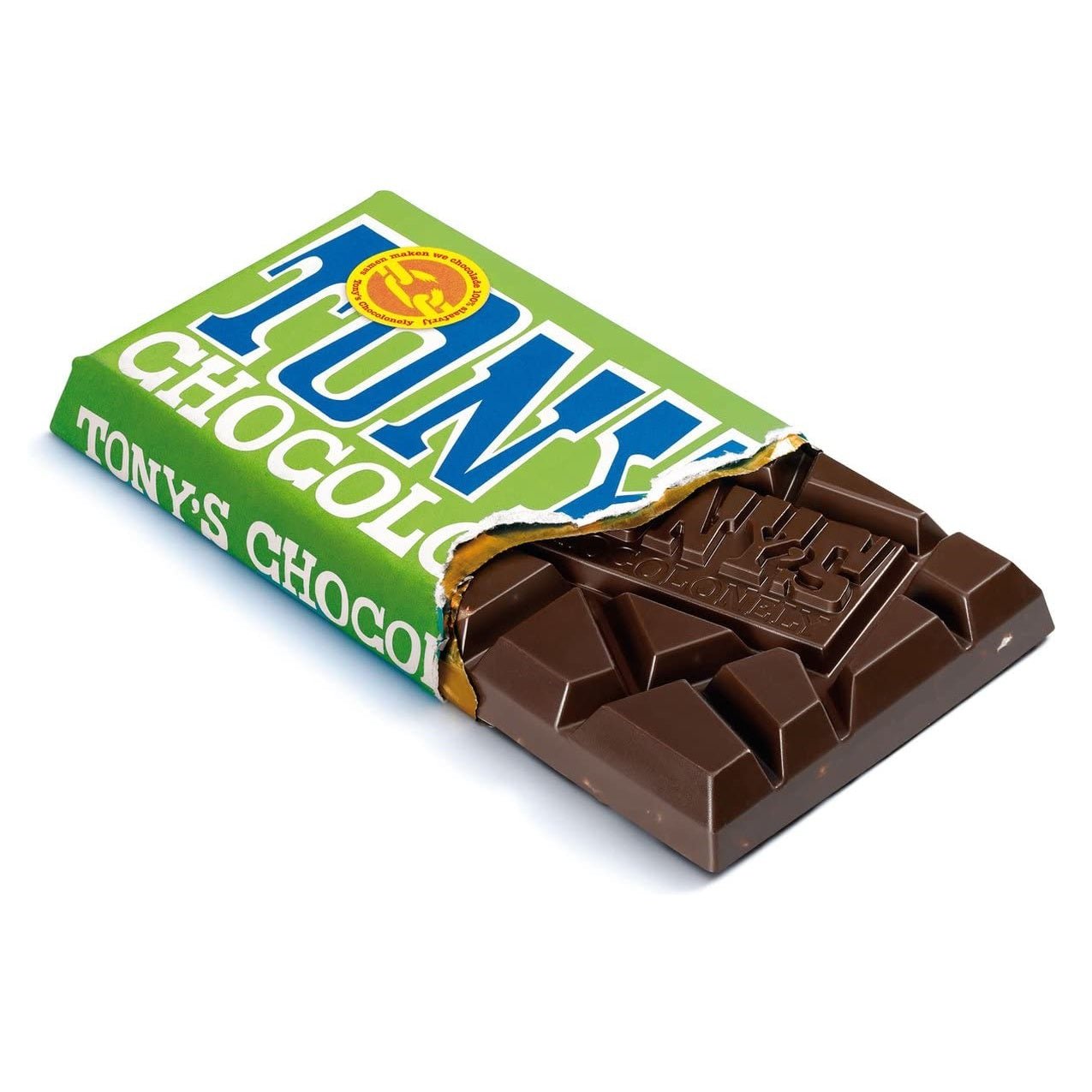 Almond Salt Dark Chocolate Bar 180g - Tony's Chocolonely - Chocolate Bar - Eco Natural Products