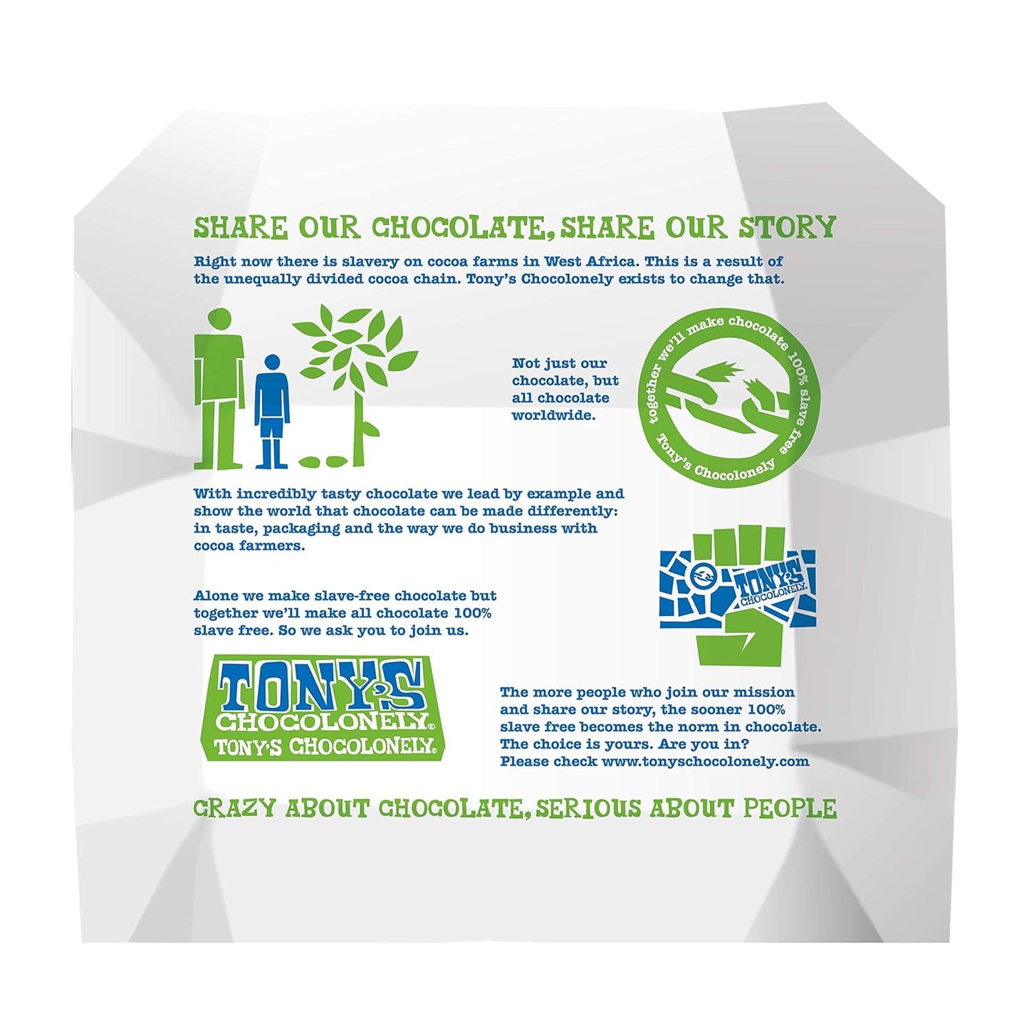 Almond Salt Dark Chocolate Bar 180g - Tony's Chocolonely - Chocolate Bar - Eco Natural Products