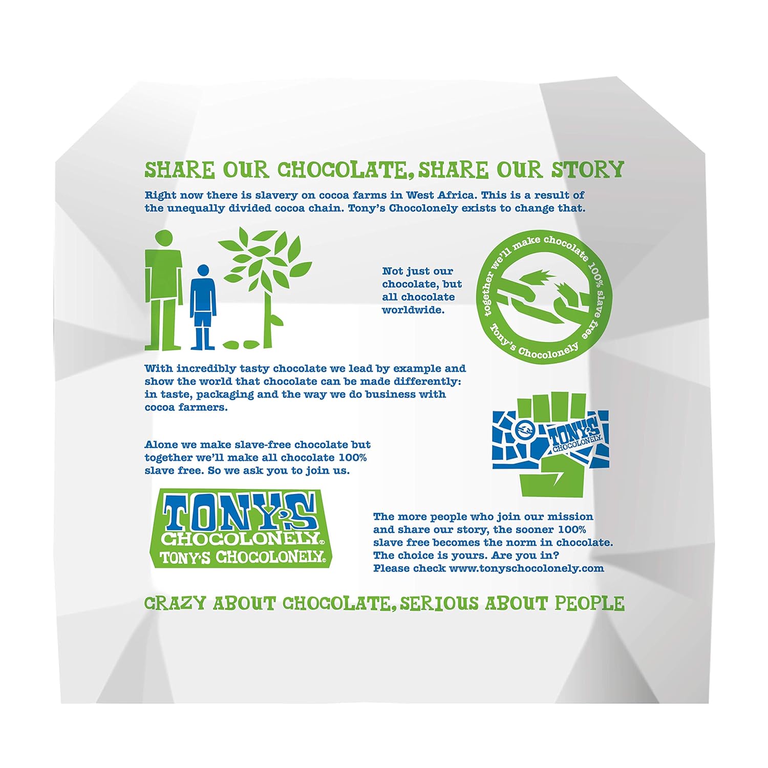 Almond Salt Dark Chocolate Bar 180g - Tony's Chocolonely - Chocolate Bar - Eco Natural Products