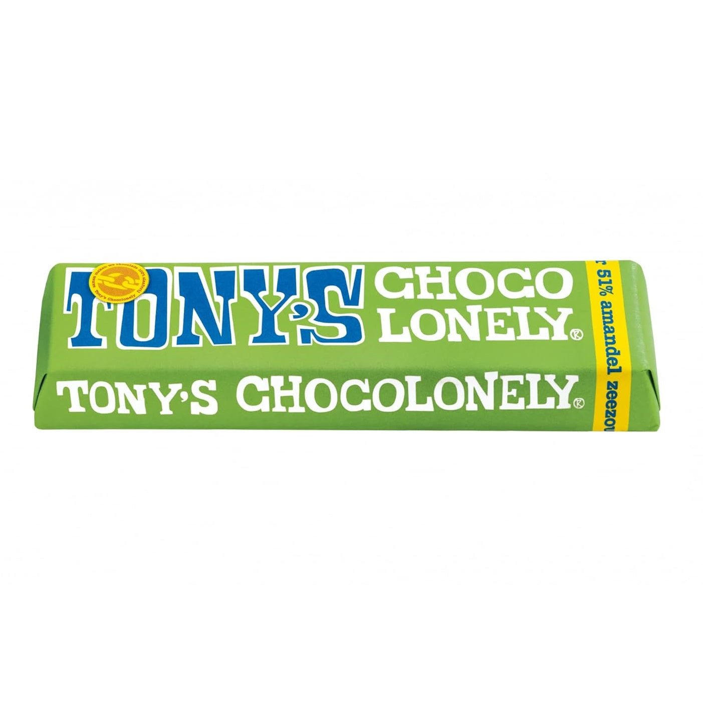 Almond Sea Salt Dark Chocolate Small Bars 47g - Eco Natural Products - Tony's Chocolonely - Chocolate Bar