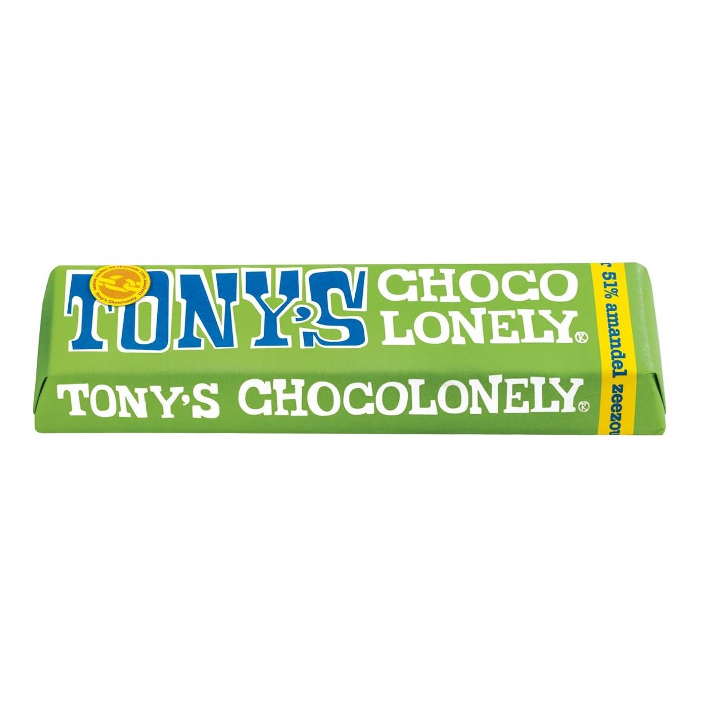 Almond Sea Salt Dark Chocolate Small Bars 47g - Tony's Chocolonely - Chocolate Bar - Eco Natural Products