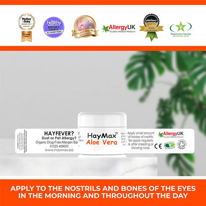 Aloe Vera Allergen Barrier Balm 5ml - HayMax - Barrier Balm - Eco Natural Products