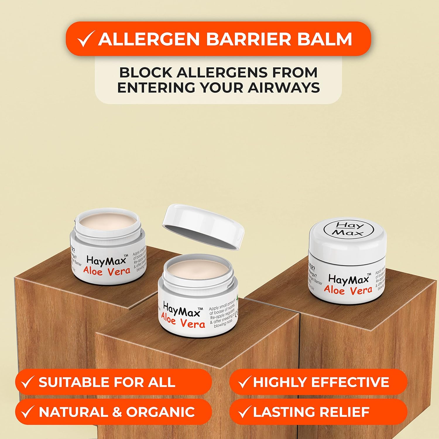 Aloe Vera Allergen Barrier Balm 5ml - HayMax - Barrier Balm - Eco Natural Products