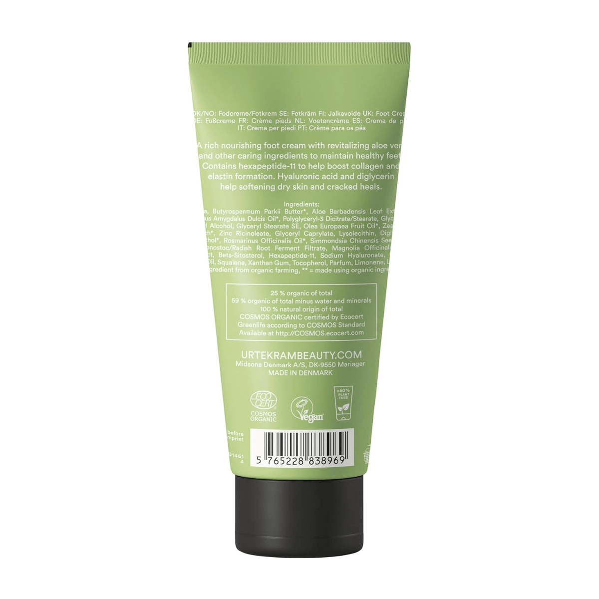 Aloe Vera Foot Cream Cream 100ml - Urtekram - Foot Cream - Eco Natural Products