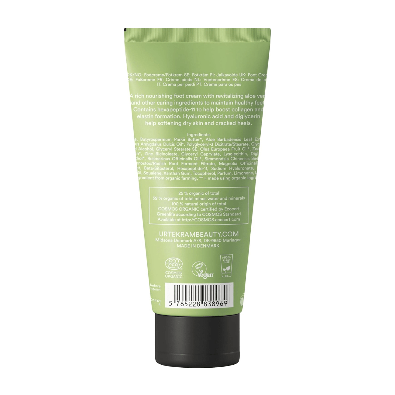 Aloe Vera Foot Cream Cream 100ml - Urtekram - Foot Cream - Eco Natural Products