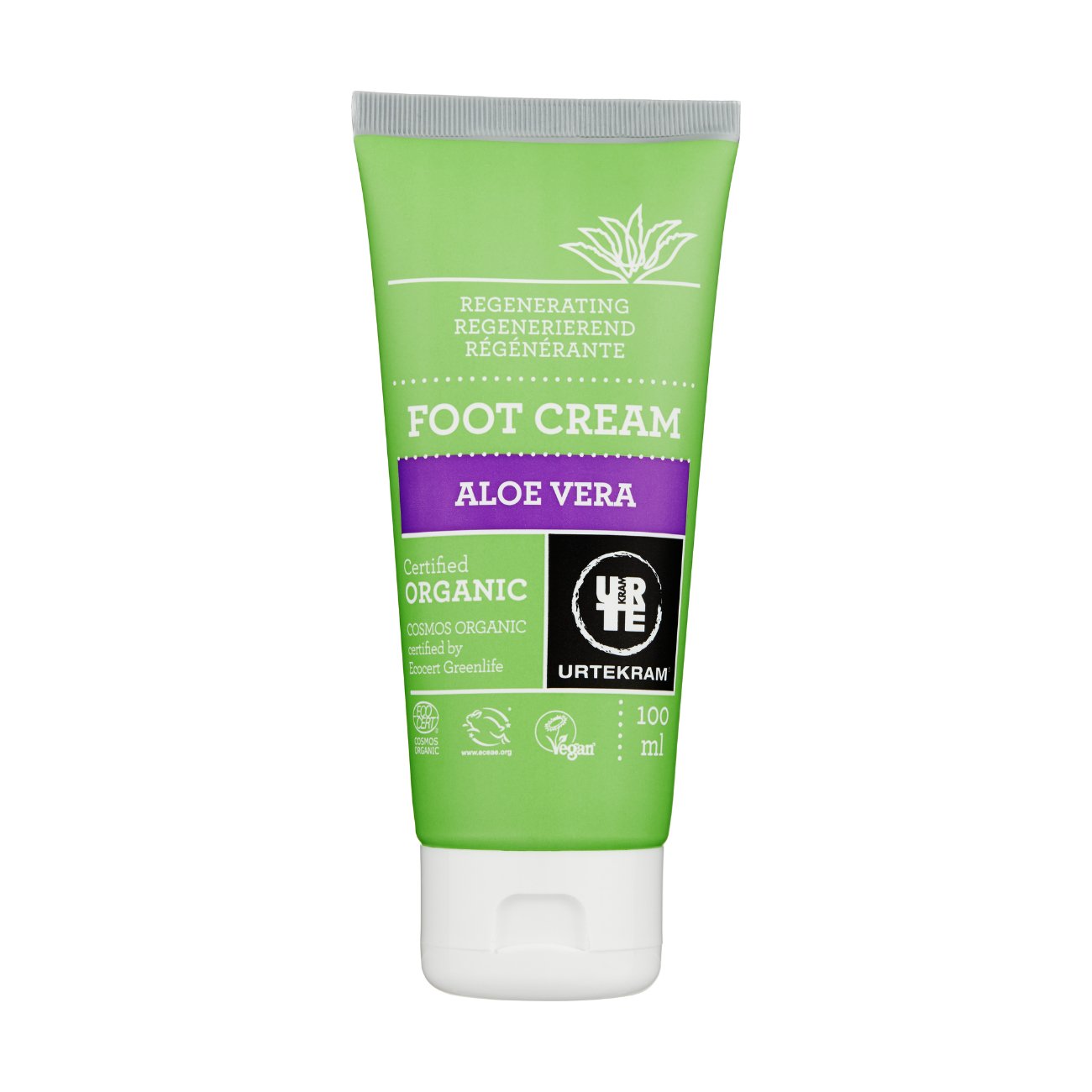 Aloe Vera Foot Cream Cream 100ml - Eco Natural Products - Urtekram - Foot Cream