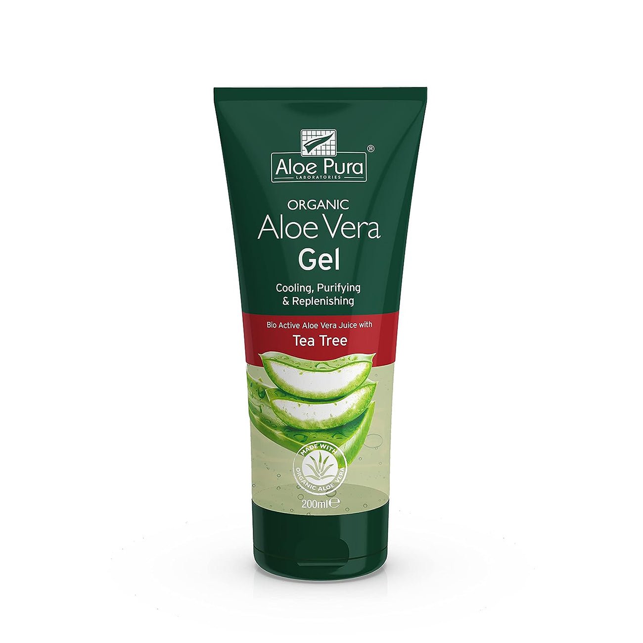 Aloe Vera Gel & Tea Tree 200ml - Eco Natural Products - Aloe Pura - Gel