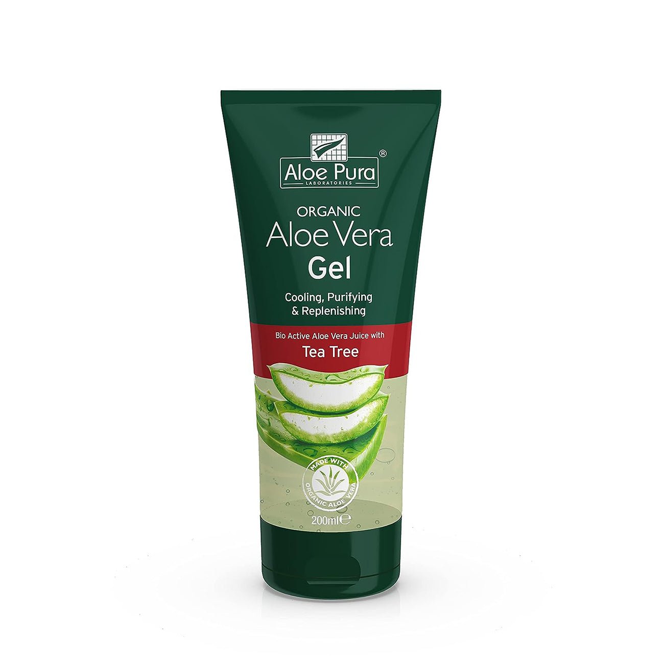 Aloe Vera Gel & Tea Tree 200ml - Aloe Pura - Gel - Eco Natural Products