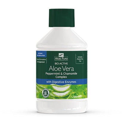Aloe Vera Peppermint And Chamomile Complex 500ml - Aloe Pura - Liquid Food Supplement - Eco Natural Products