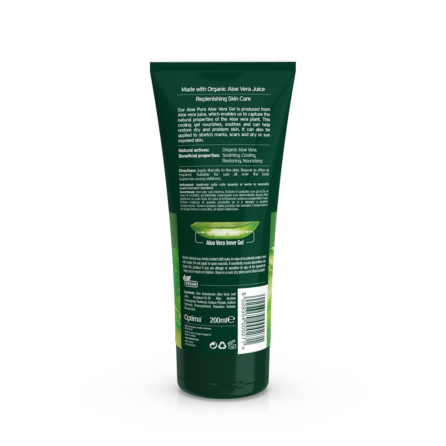 Aloe Vera Skin Gel 200ml - Aloe Pura - Gel - Eco Natural Products