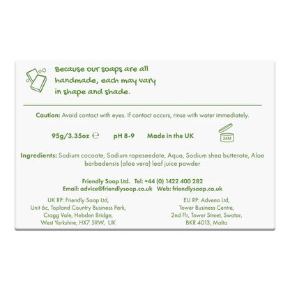 Aloe Vera Soap 95g - Friendly Soap - Bar Soap - Eco Natural Products