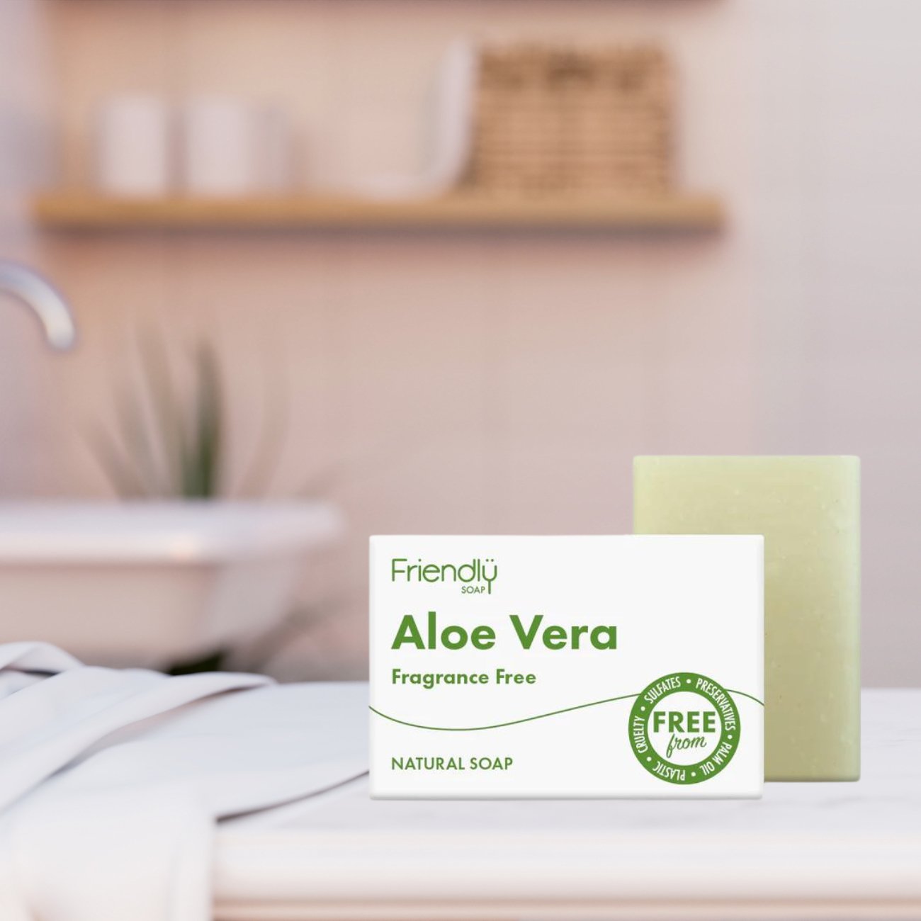 Aloe Vera Soap 95g - Friendly Soap - Bar Soap - Eco Natural Products