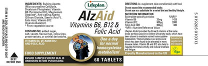 AlzAid 60 Tablets - Lifeplan - Vitamins & Supplements - Eco Natural Products